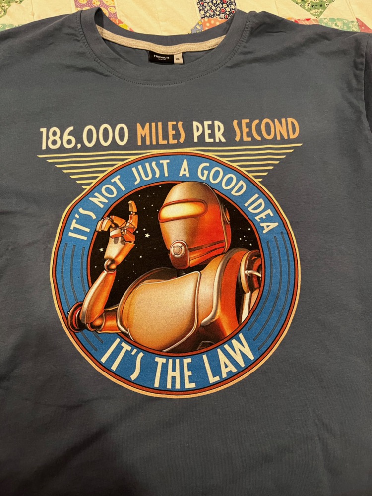 New t-shirt with a robot on it