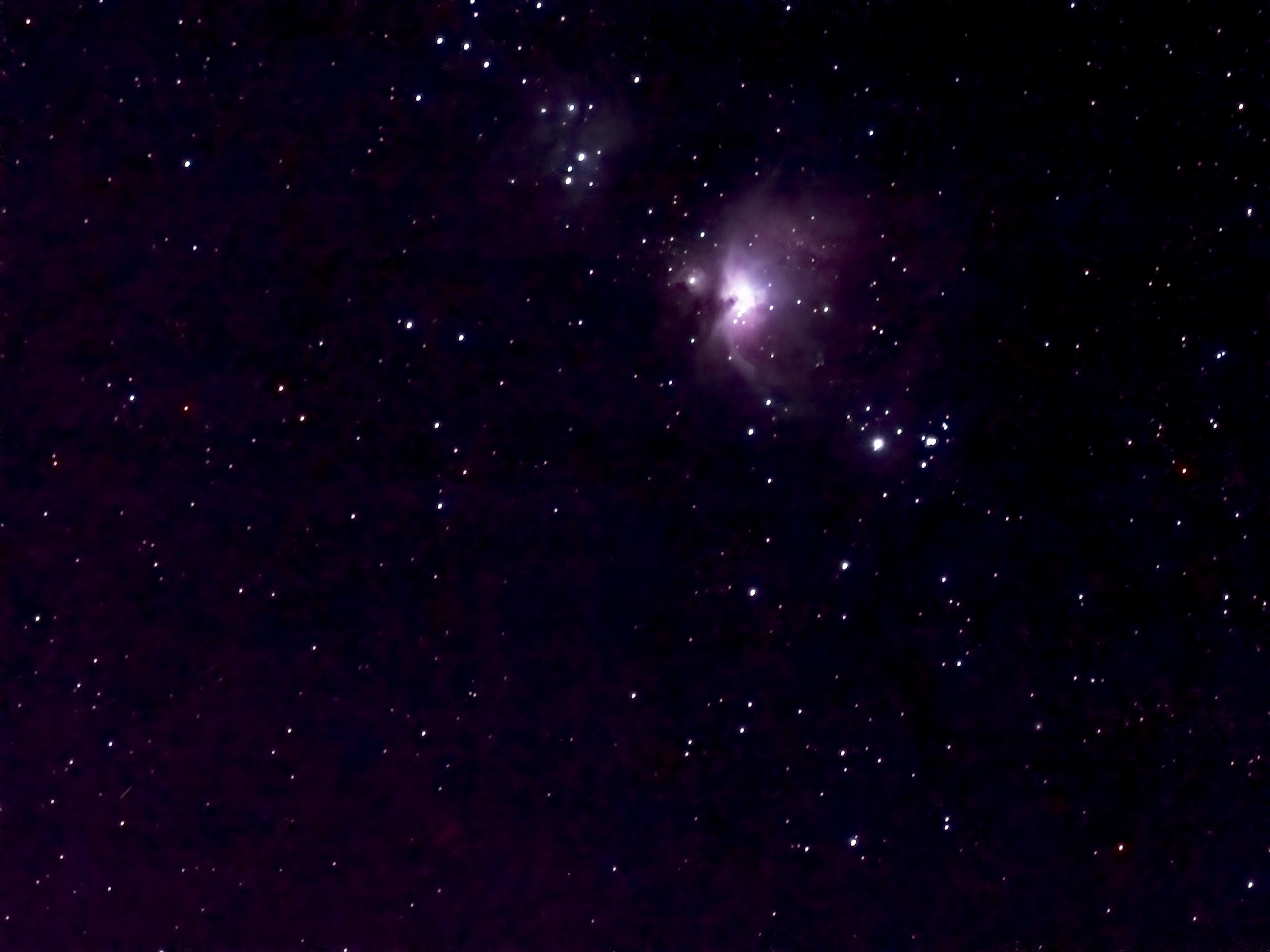 Photograph of the Orion Nebula (not a particularly good one)