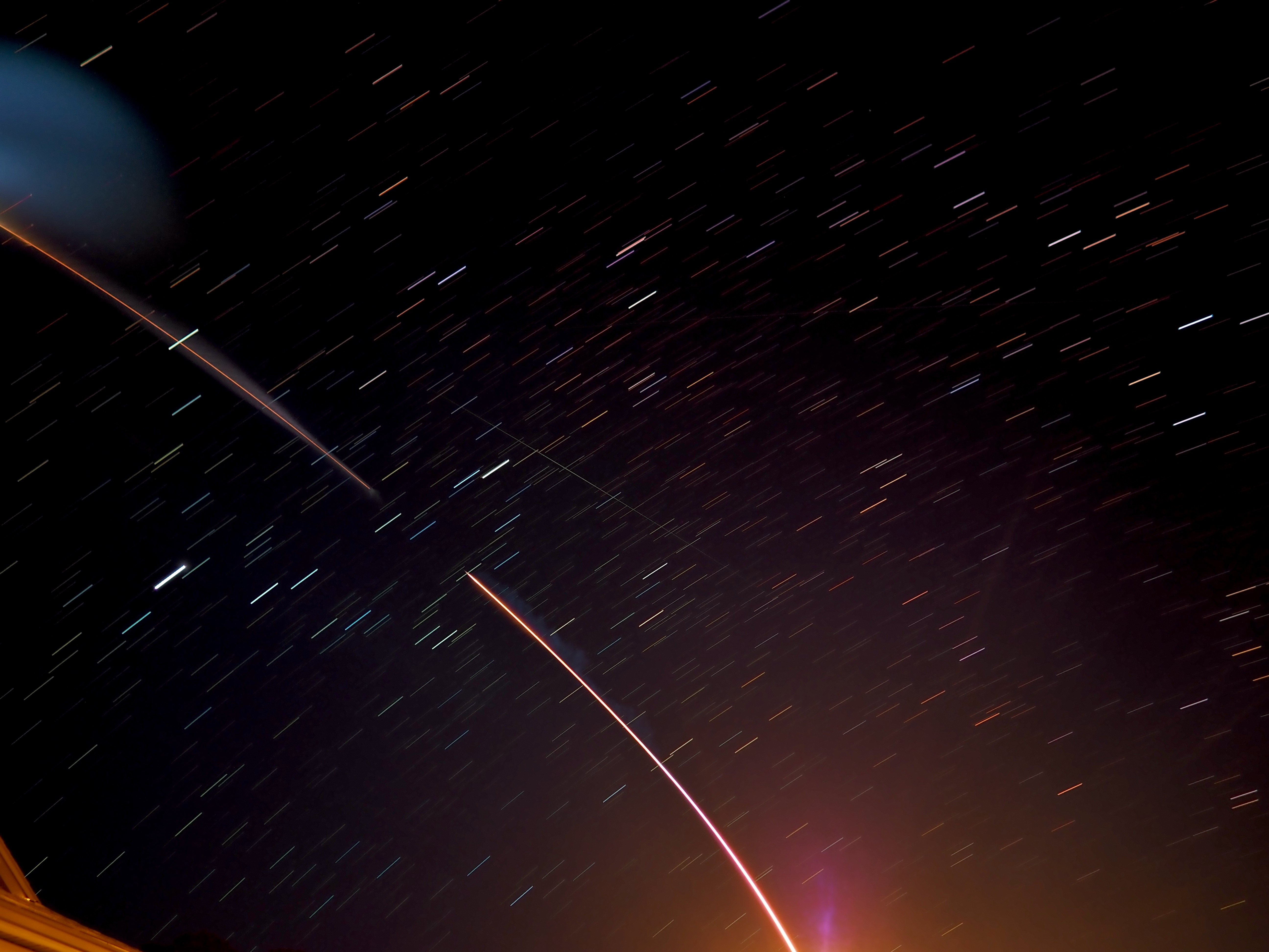 Photograph of Falcon 9 launch on 23 April 2021