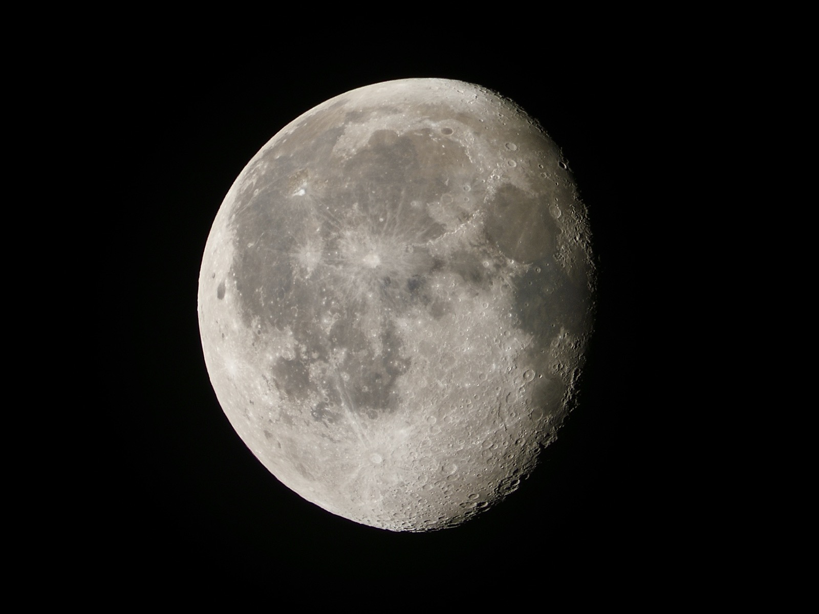 Waning gibbous moon 87% illuminated