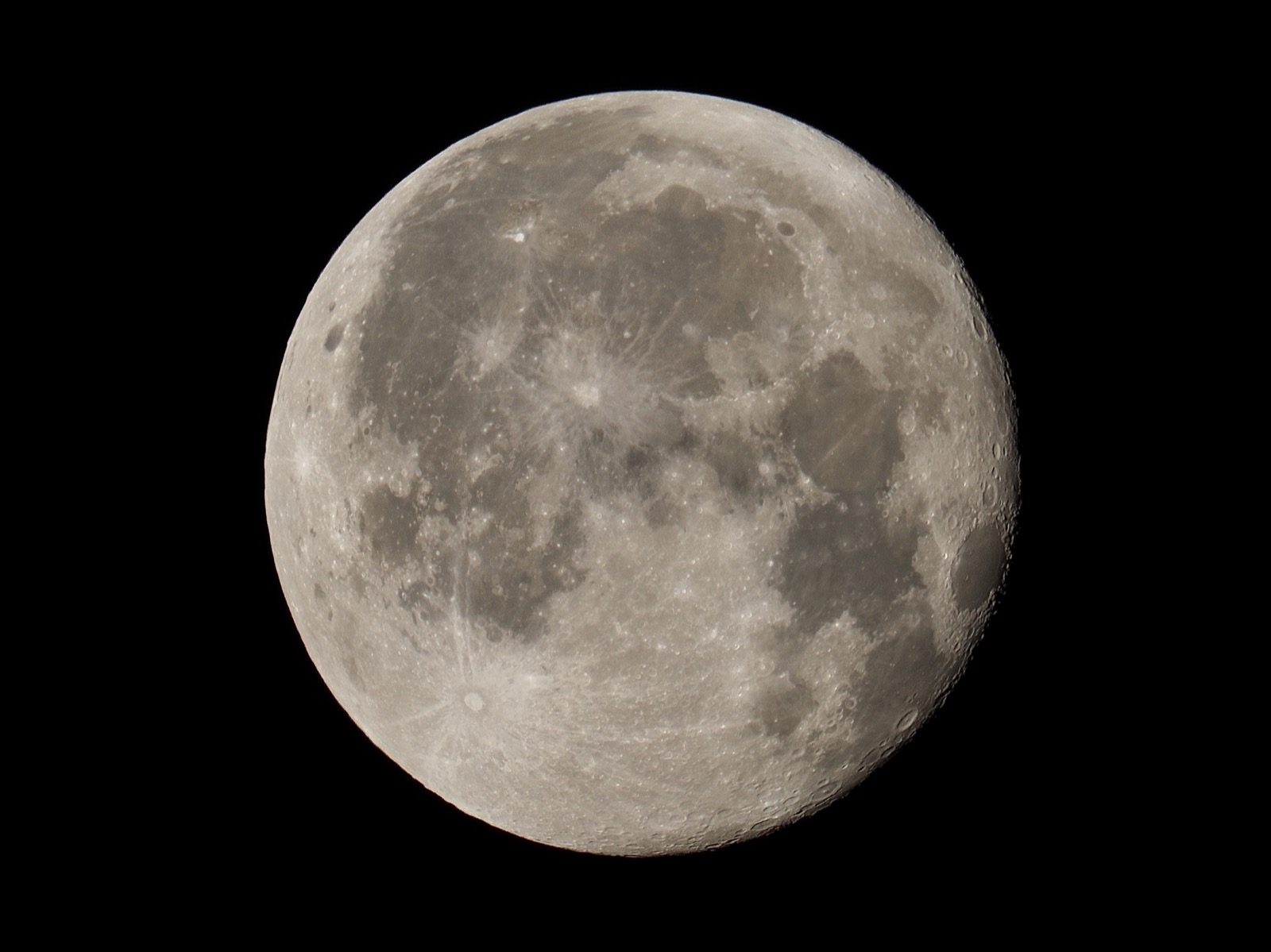 Waning gibbous moon. 97.9% illuminated.