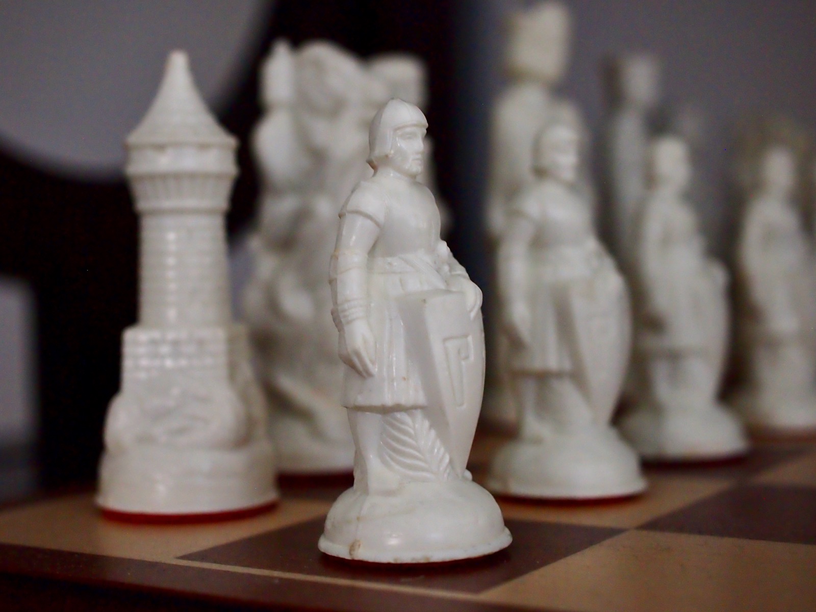 Closeup image of a pawn chess piece