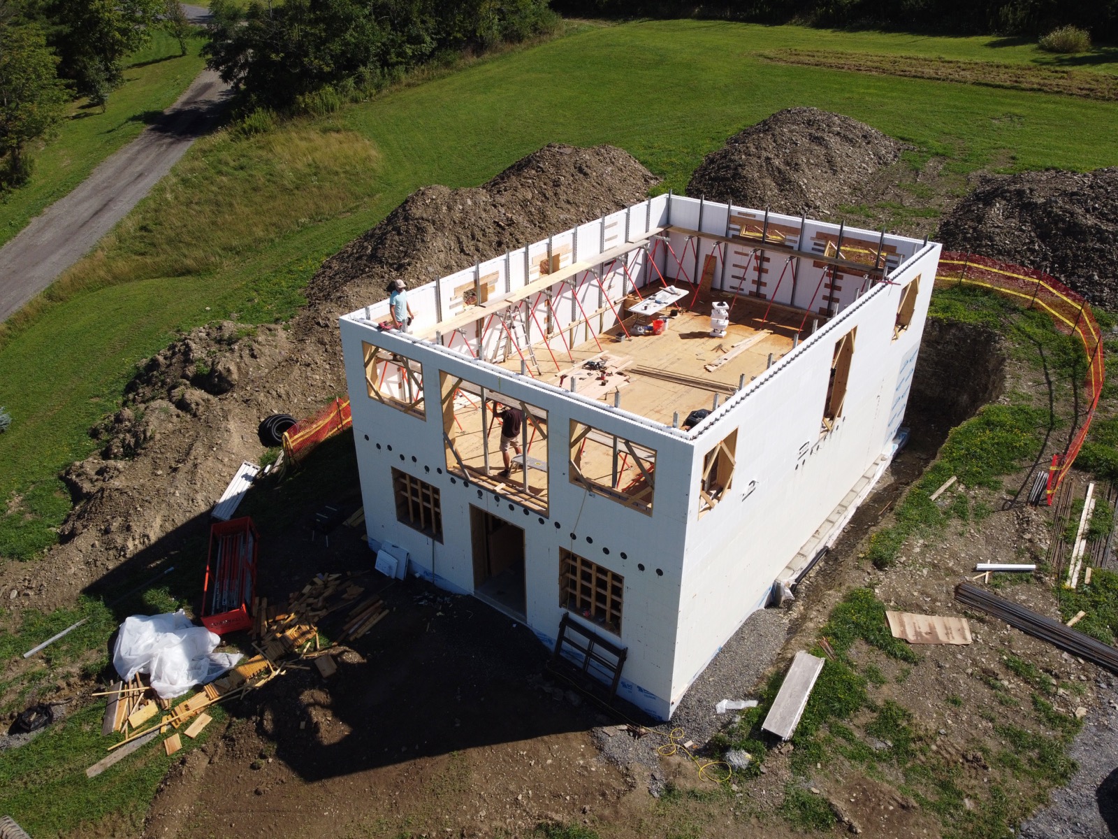 ICF home under construction.