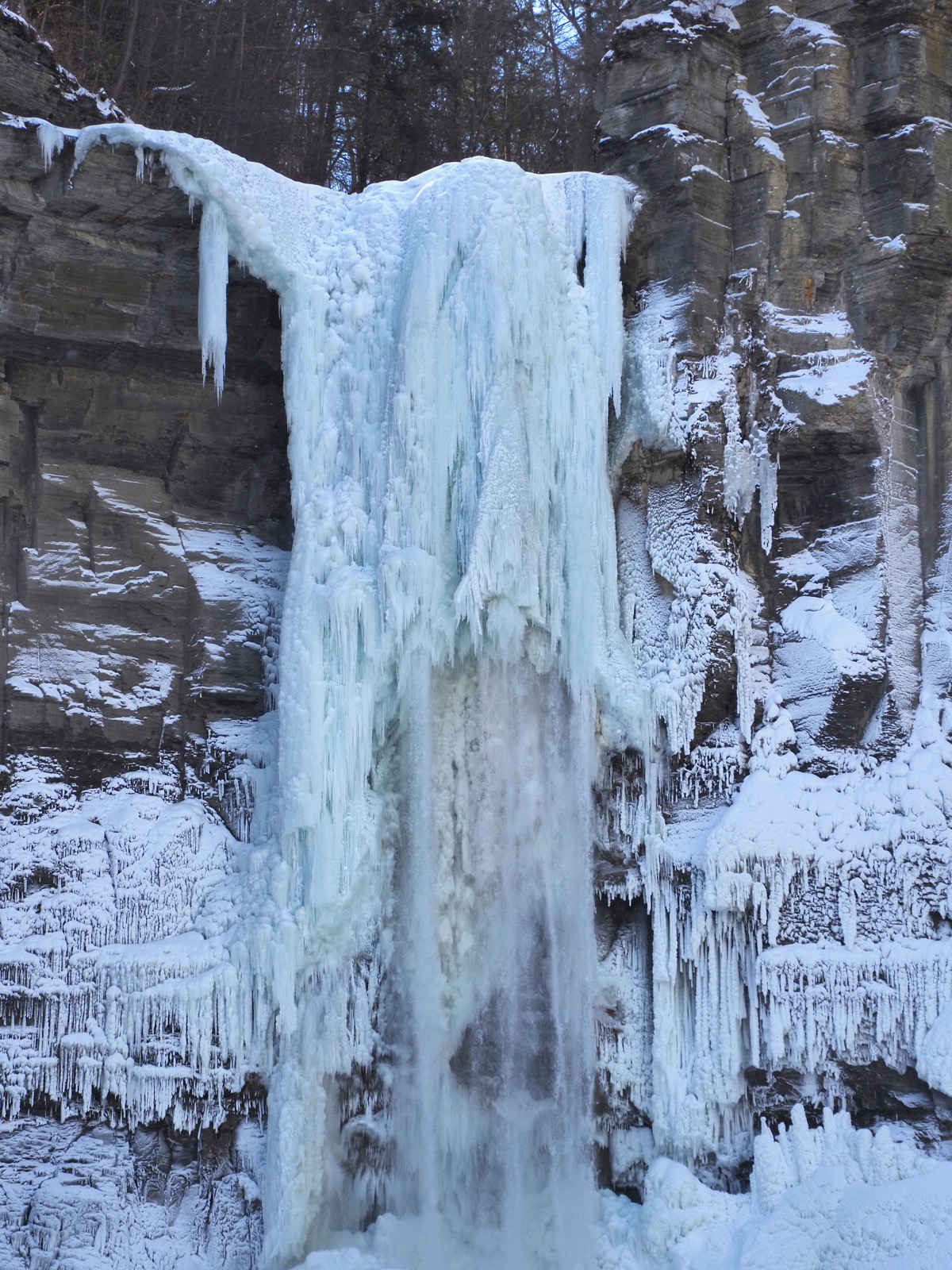 Taughannock Falls NY frozen on 9 February 2026