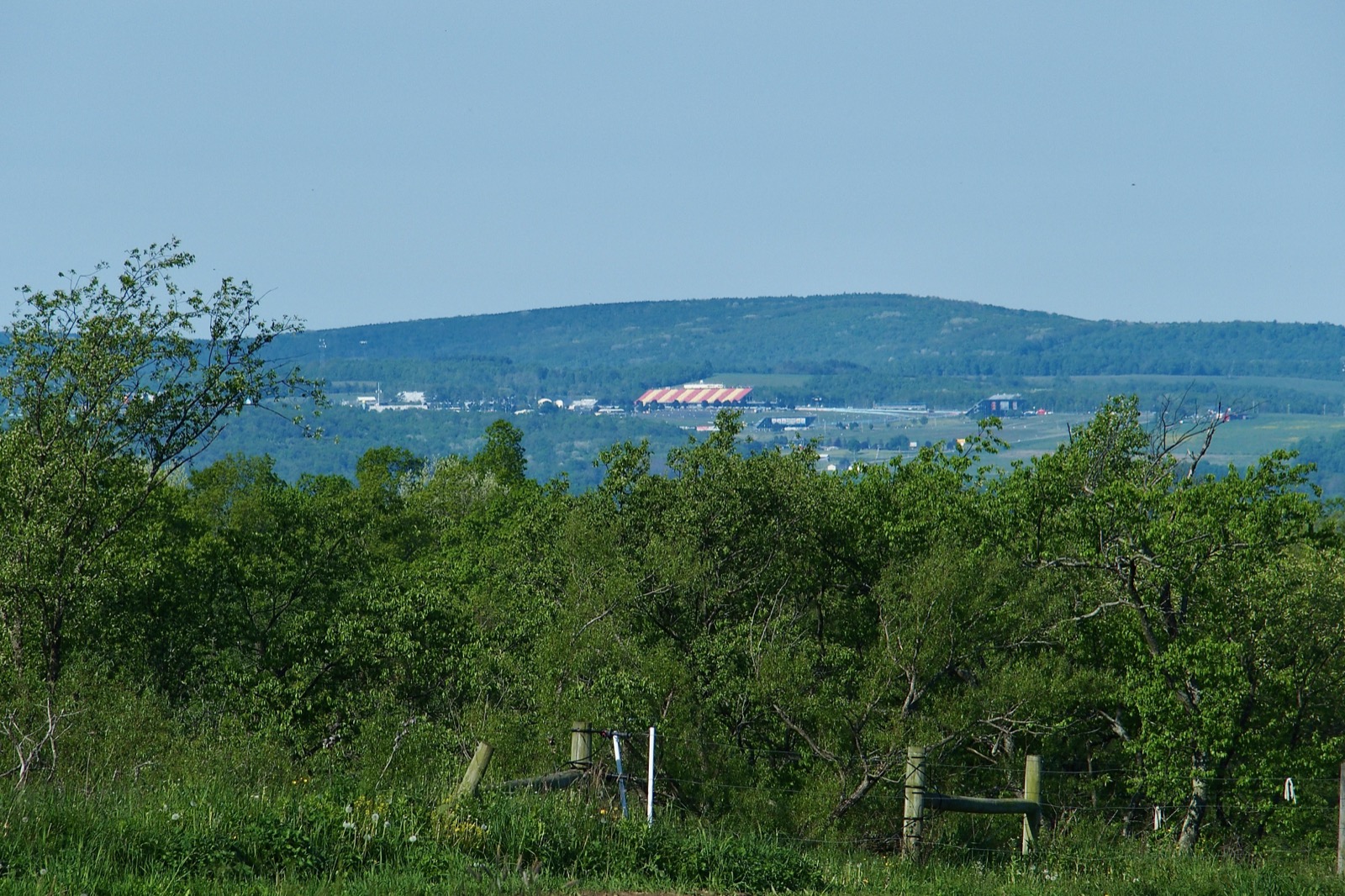 Watkins Glen race track as viewed from South Hill Road