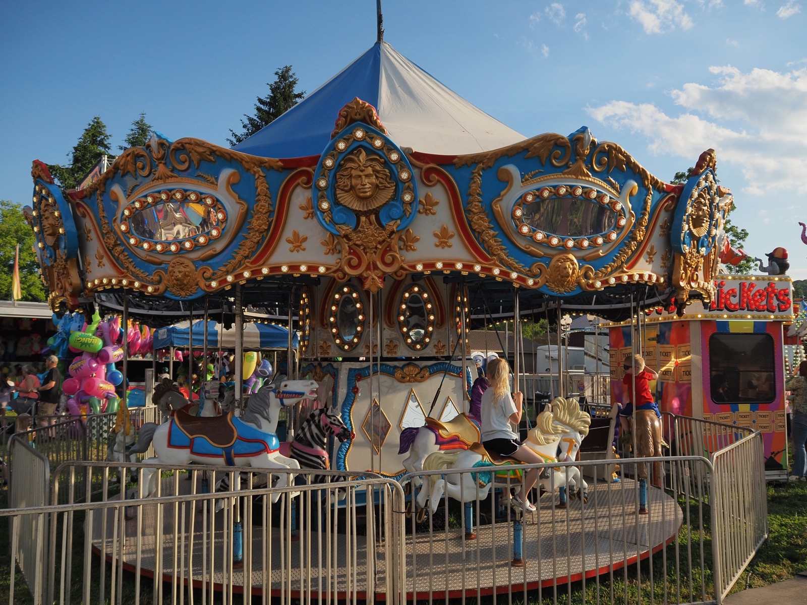 Small carousel at a field day